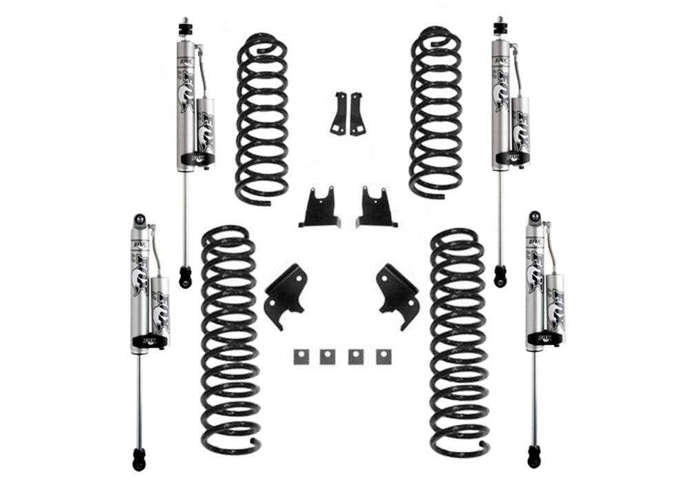 2.5 Inch Lift Kit 2007-2018 Jeep Wrangler JK 2-Door with Fox 2.0 Reservoir Shocks Superlift