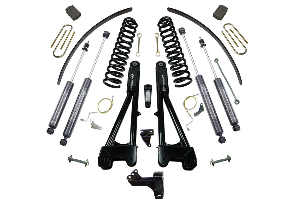 6 Inch Lift Kit 2008-2010 Ford F-250 and F-350 Super Duty 4WD Diesel Engine with Replacement Radius Arms and Bilstein Shocks Superlift