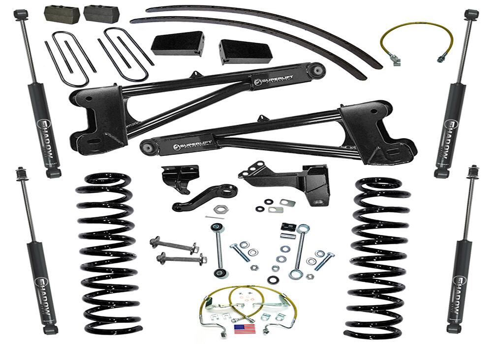 8 Inch Lift Kit 2008-2010 Ford F-250 and F-350 Super Duty 4WD Diesel Engine with Replacement Radius Arms and Superlift Shocks Superlift