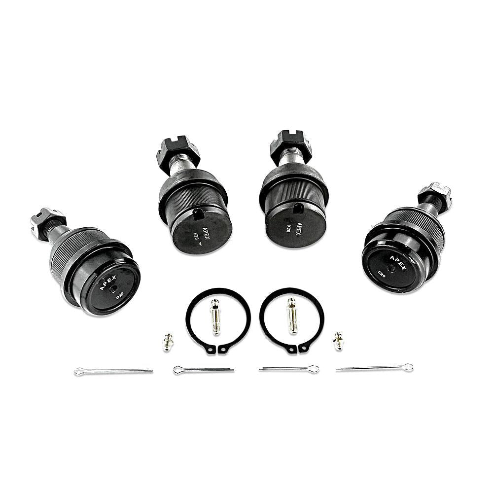Apex Chassis Heavy Duty Ball Joint Kit Fits: 06-08 Ram 1500 03-13 Ram 2500 03-10 Ram 3500 2WD 4WD Includes: 2 Upper & 2 Lower
