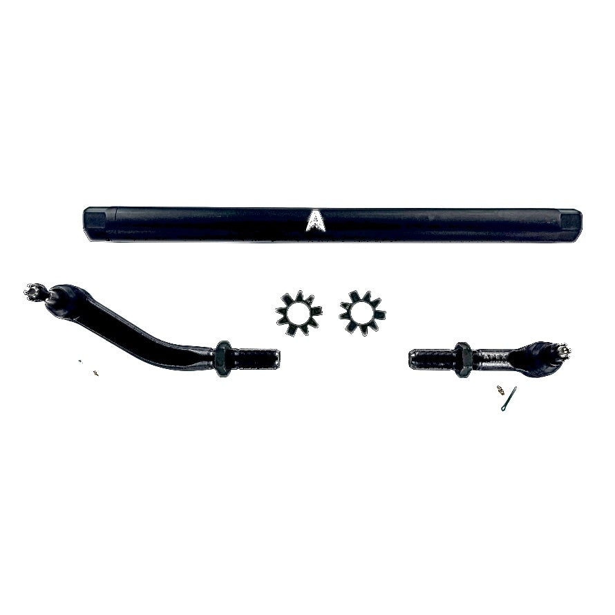 KIT123 - Jeep Wrangler JL & Gladiator JT - 2.5 Ton Drag Link Assembly - NoFlip - Black Aluminum