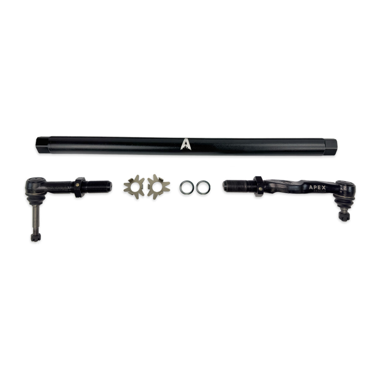 Heavy Duty Black Aluminum Drag Link Assembly Fits: 05-16 F250/F350 Super Duty Apex Chassis