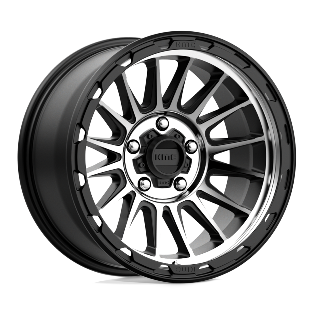 KM542 17X8.5 5X5.0 S-BLK MACH 00MM