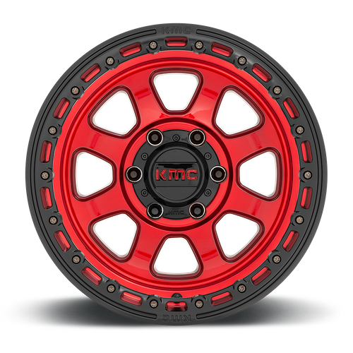 KM548 17X9 6X5.5 C-RED BLK-LP -12MM