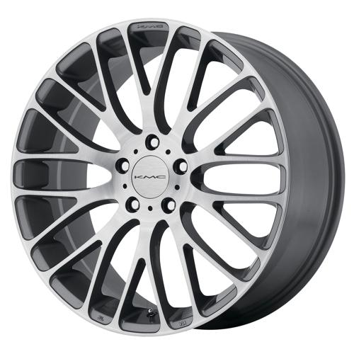 KM693 18X8 5X4.5 P-GRAY BRUSHED 40MM