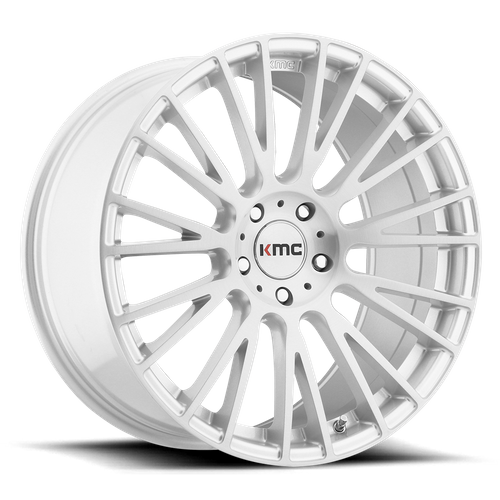 KM706 20X10 5X4.5 BRUSHED SLV 40MM