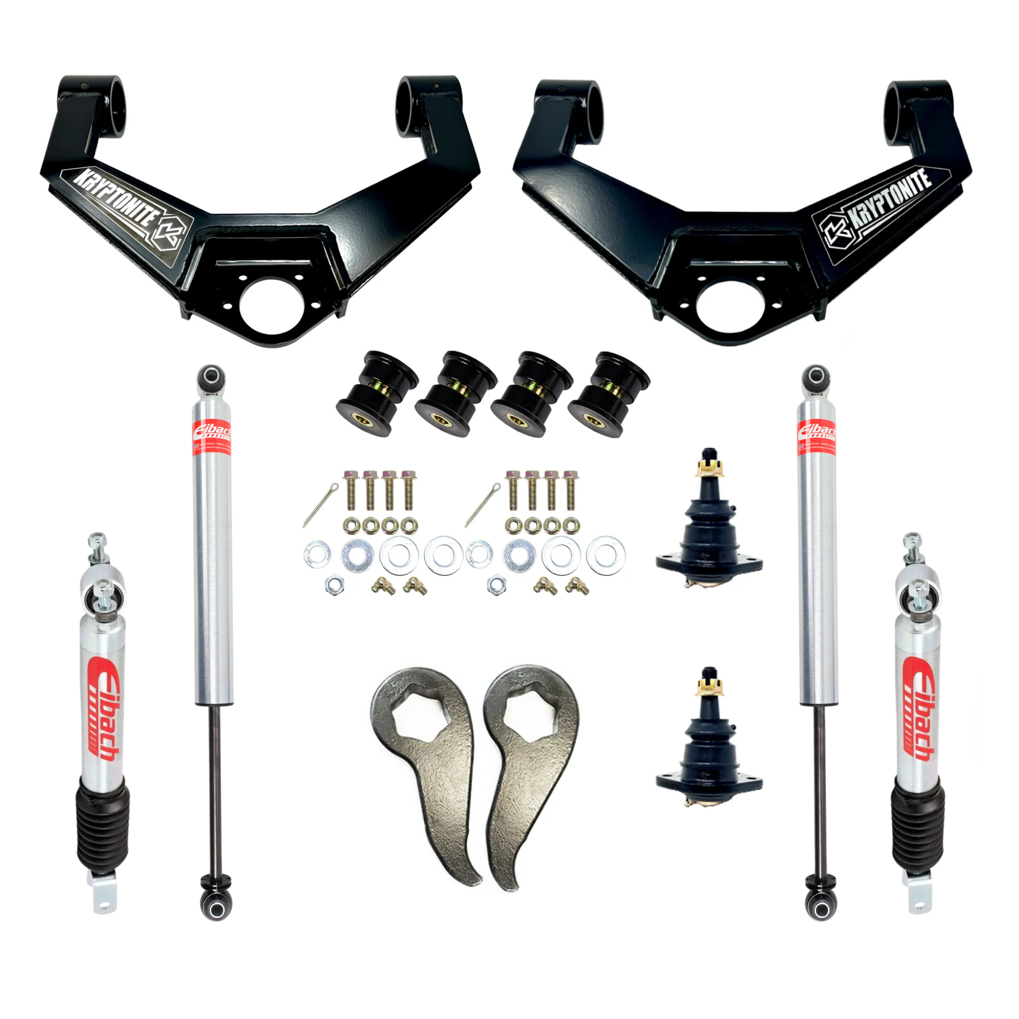 Kryptonite Stage 3 Leveling Kit with Eibach Shocks for 2011–2019 Chevy/GMC 2500HD/3500HD