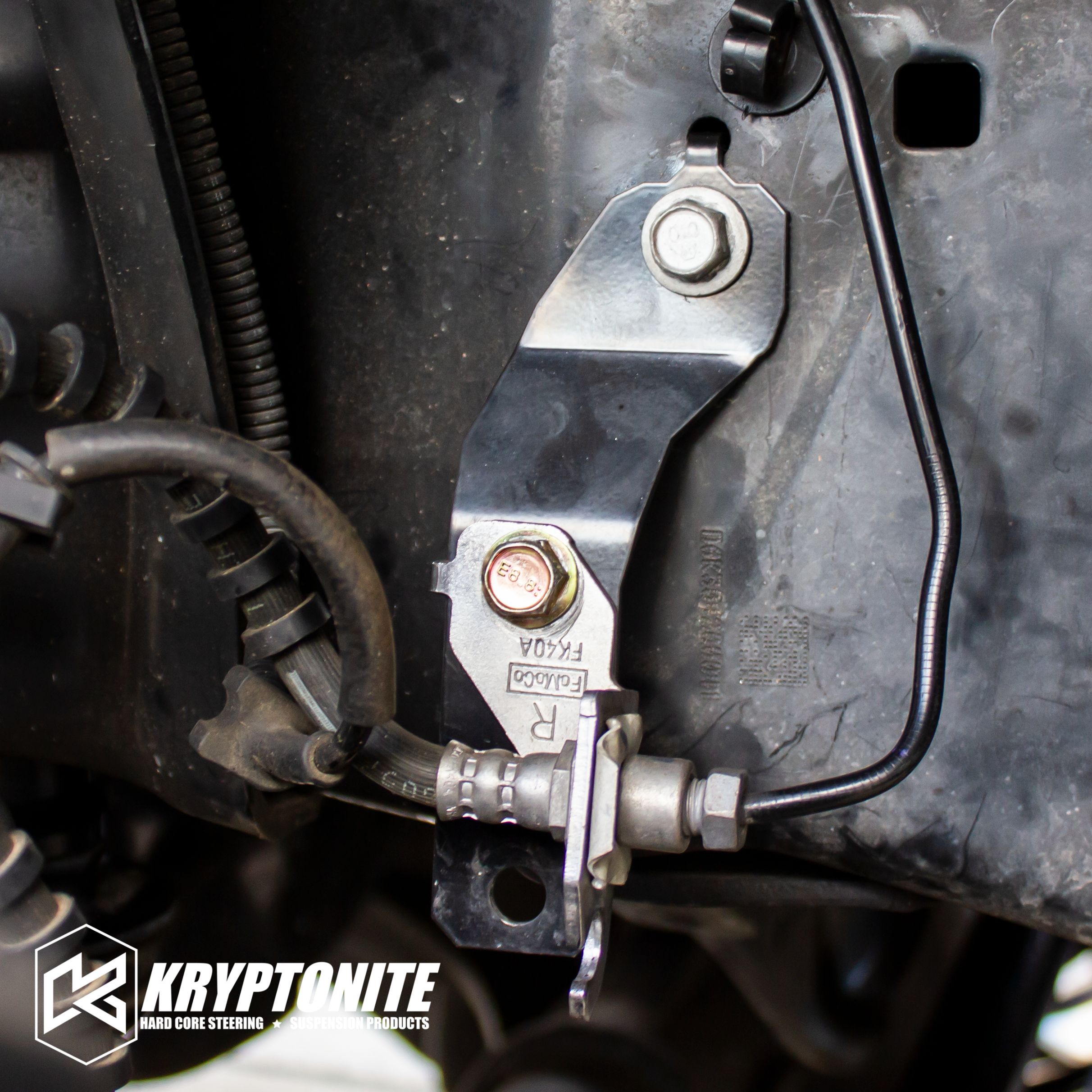 Kryptonite Brake Line Drop Bracket Kit for 2017-2025 Ford Super Duty F250/F350