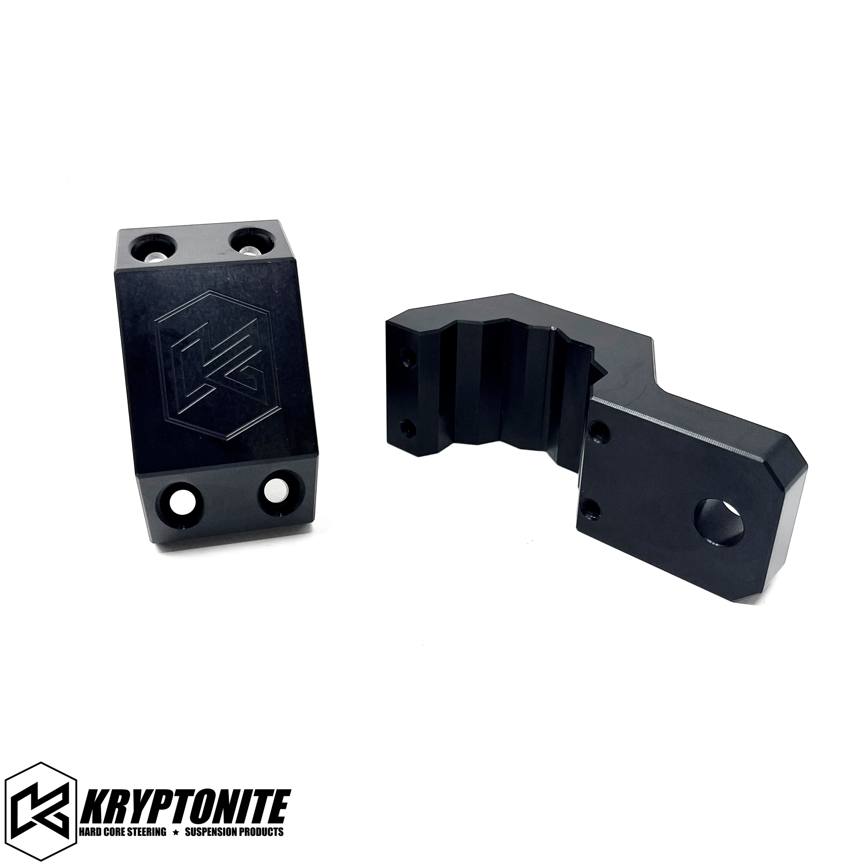 Kryptonite Dual Steering Stabilizer Adapter Kit for 2005+ Ford Super Duty F-450/F-550
