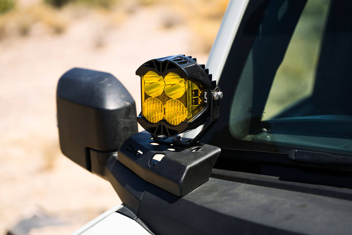 2021 2024 Ford Bronco A Pillar Pod Light Mounts DV8 Offroad