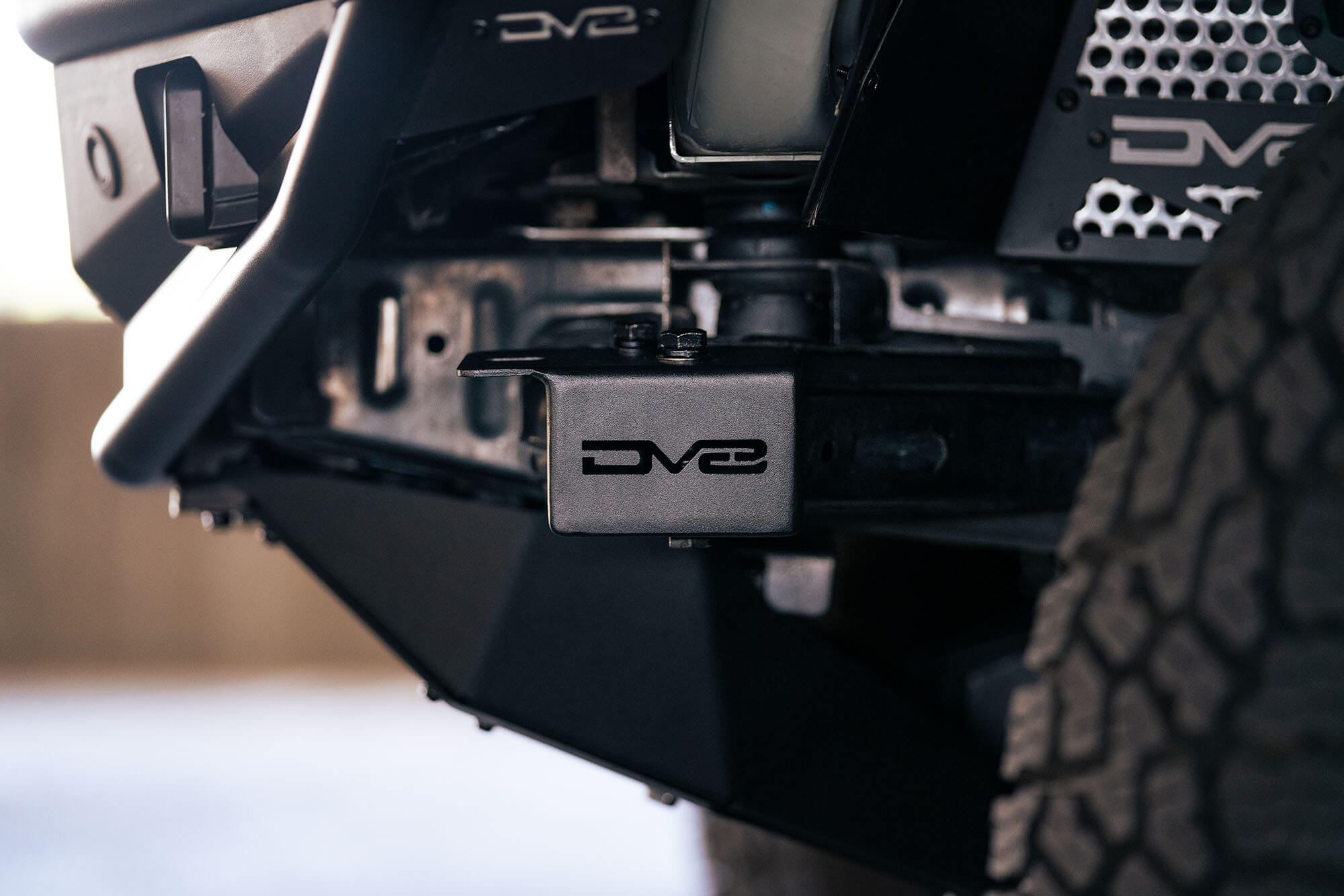 2021 2024 Ford Bronco Crash Bar Caps With Accessory Mount DV8 Offroad