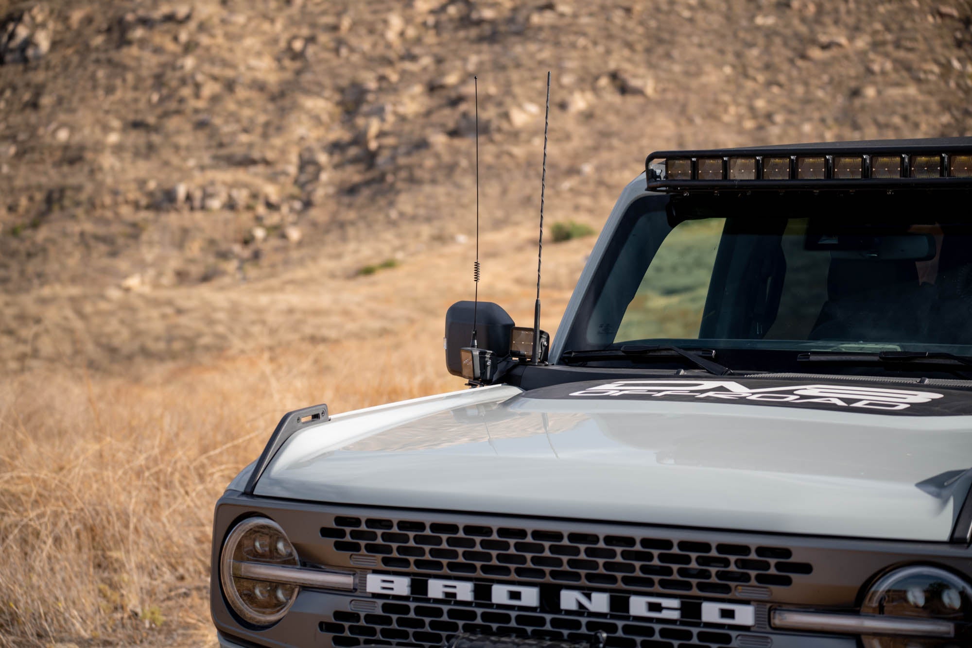 2021 2024 Ford Bronco A Pillar Dual Light Pod Drop Mounts DV8 Offroad