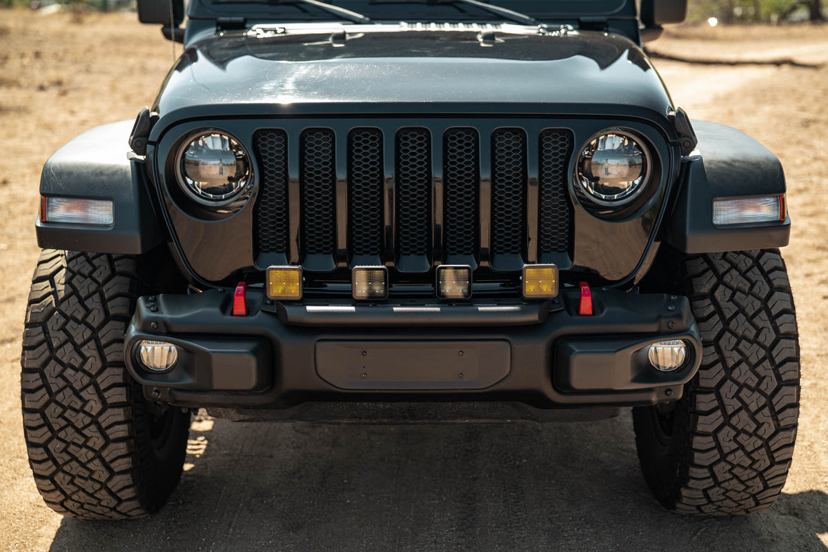 2018 2025 Wrangler JL Push Bar for Mopar Rubicon Steel Bumper DV8 Offroad