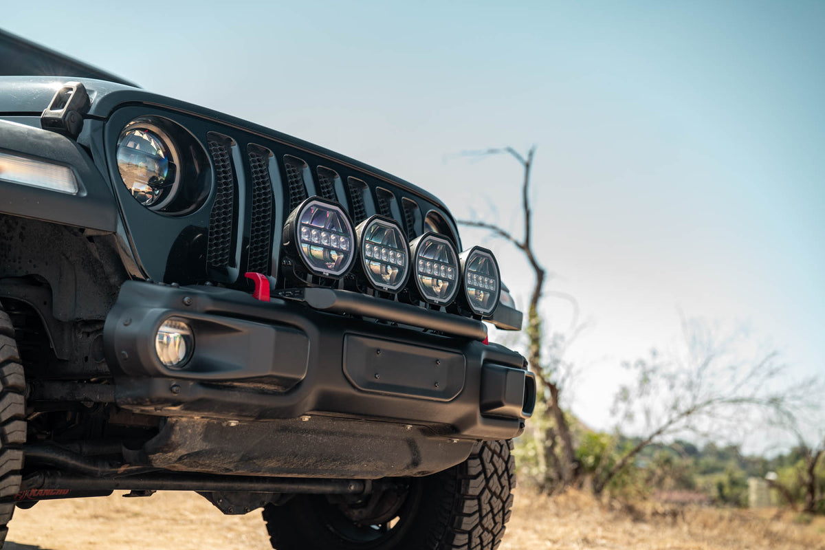 2018 2025 Wrangler JL Push Bar for Mopar Rubicon Steel Bumper DV8 Offroad