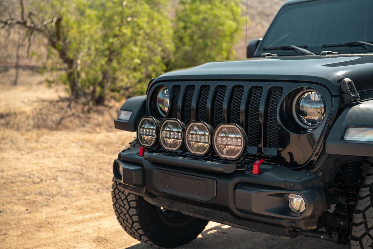 2018 2025 Wrangler JL Push Bar for Mopar Rubicon Steel Bumper DV8 Offroad