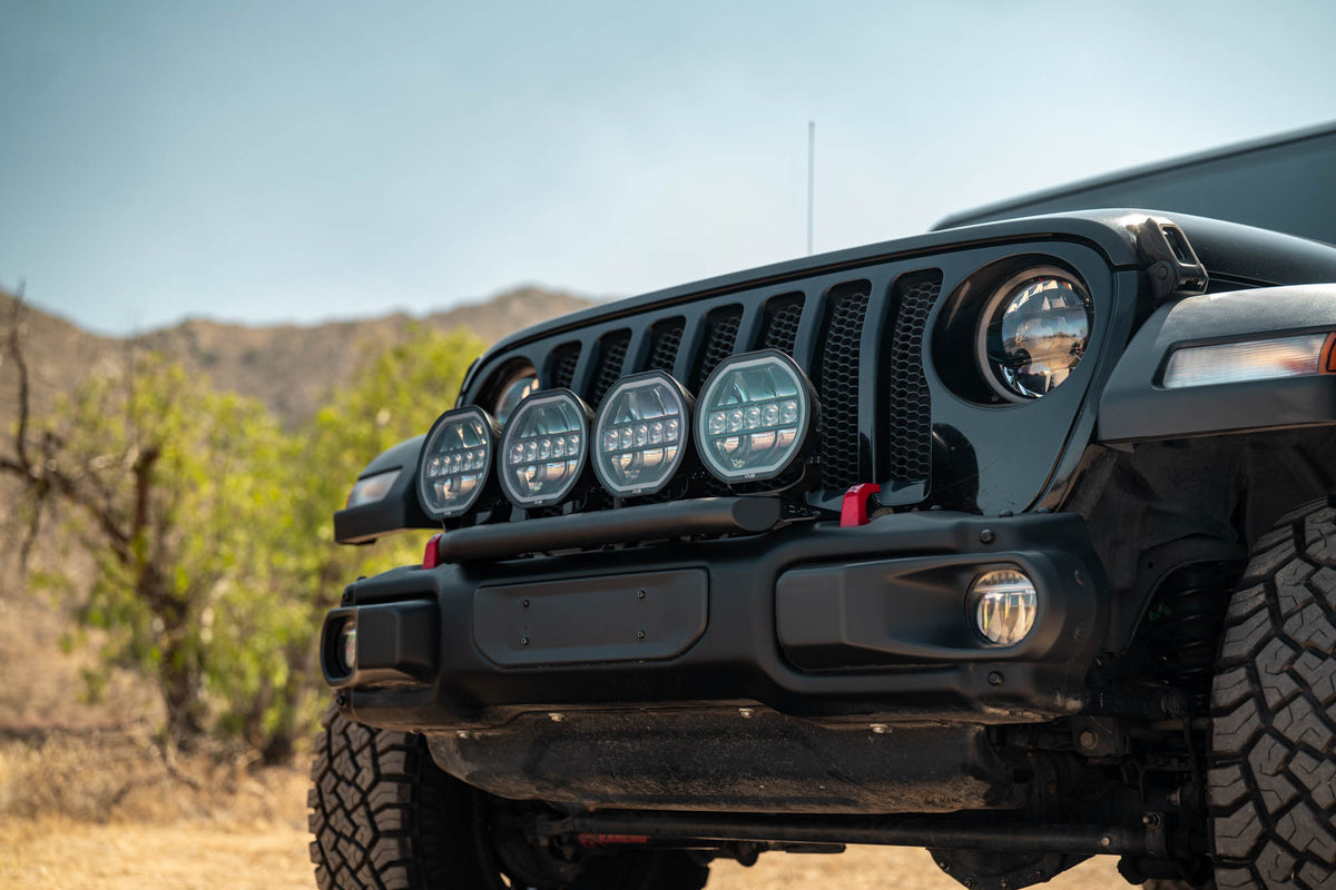 2018 2025 Wrangler JL Push Bar for Mopar Rubicon Steel Bumper DV8 Offroad