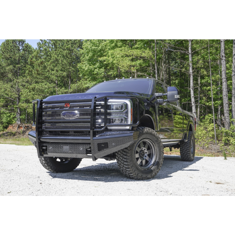 Fab Fours Black Steel Front Bumper w/ Grille Guard Model FS23-S5960-1
