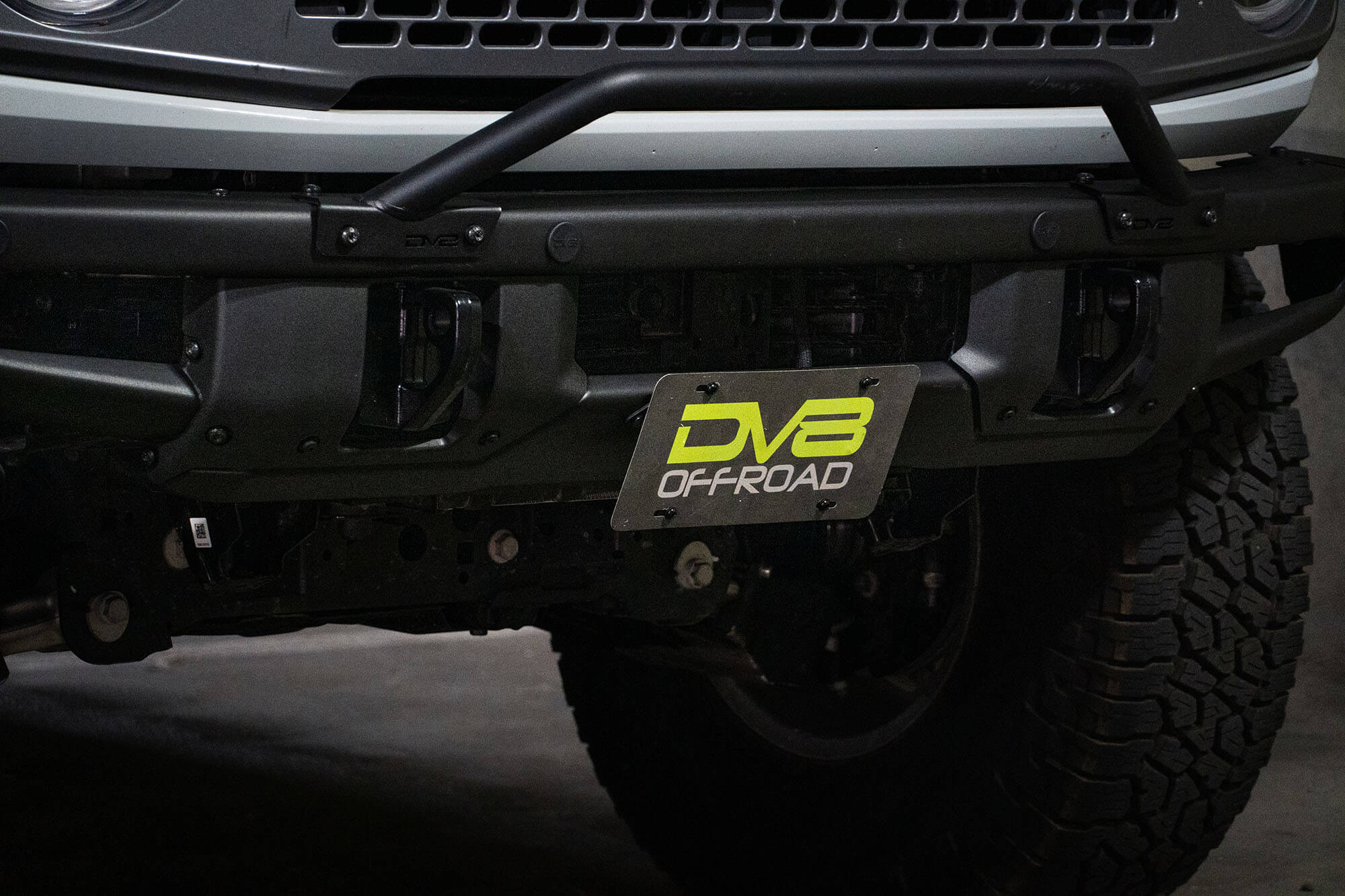 2021 2024 Ford Bronco Factory Front Bumper Center License Relocation Bracket DV8 Offroad