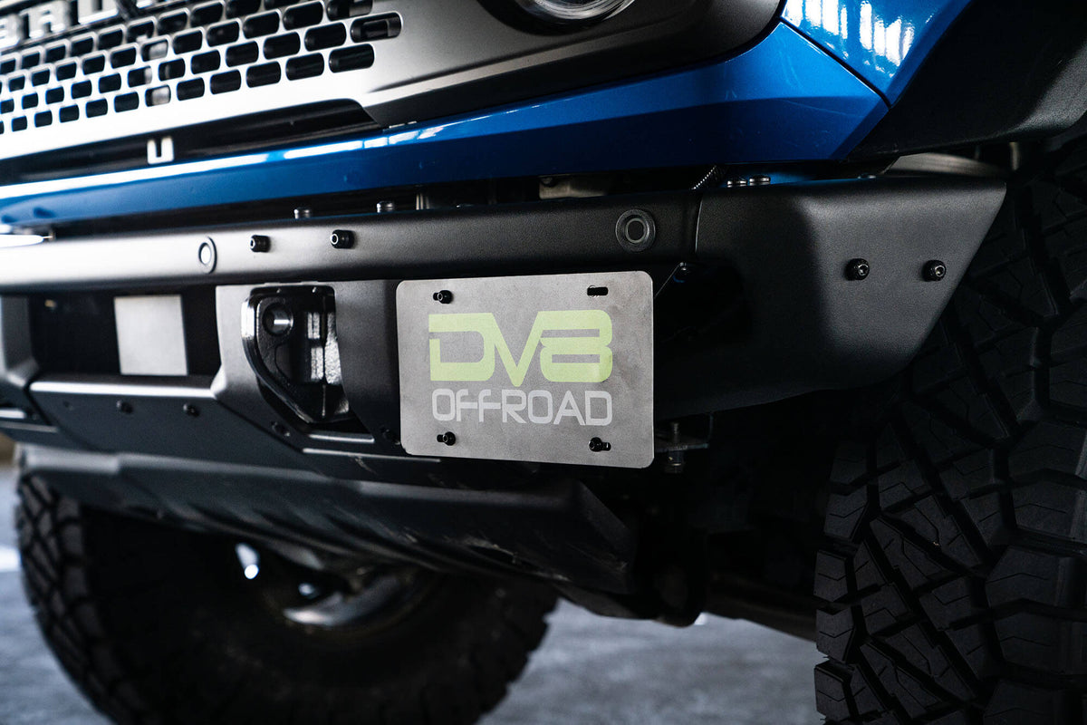 2021 2024 Ford Bronco Factory Front Bumper Side License Relocation Bracket DV8 Offroad