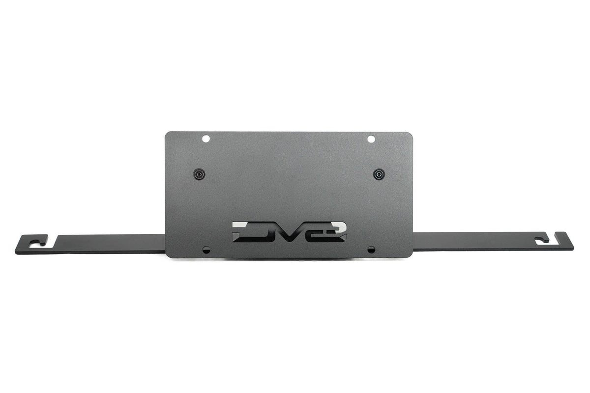 2021 2024 Ford Bronco Capable Bumper Slanted Front License Plate Mount DV8 Offroad