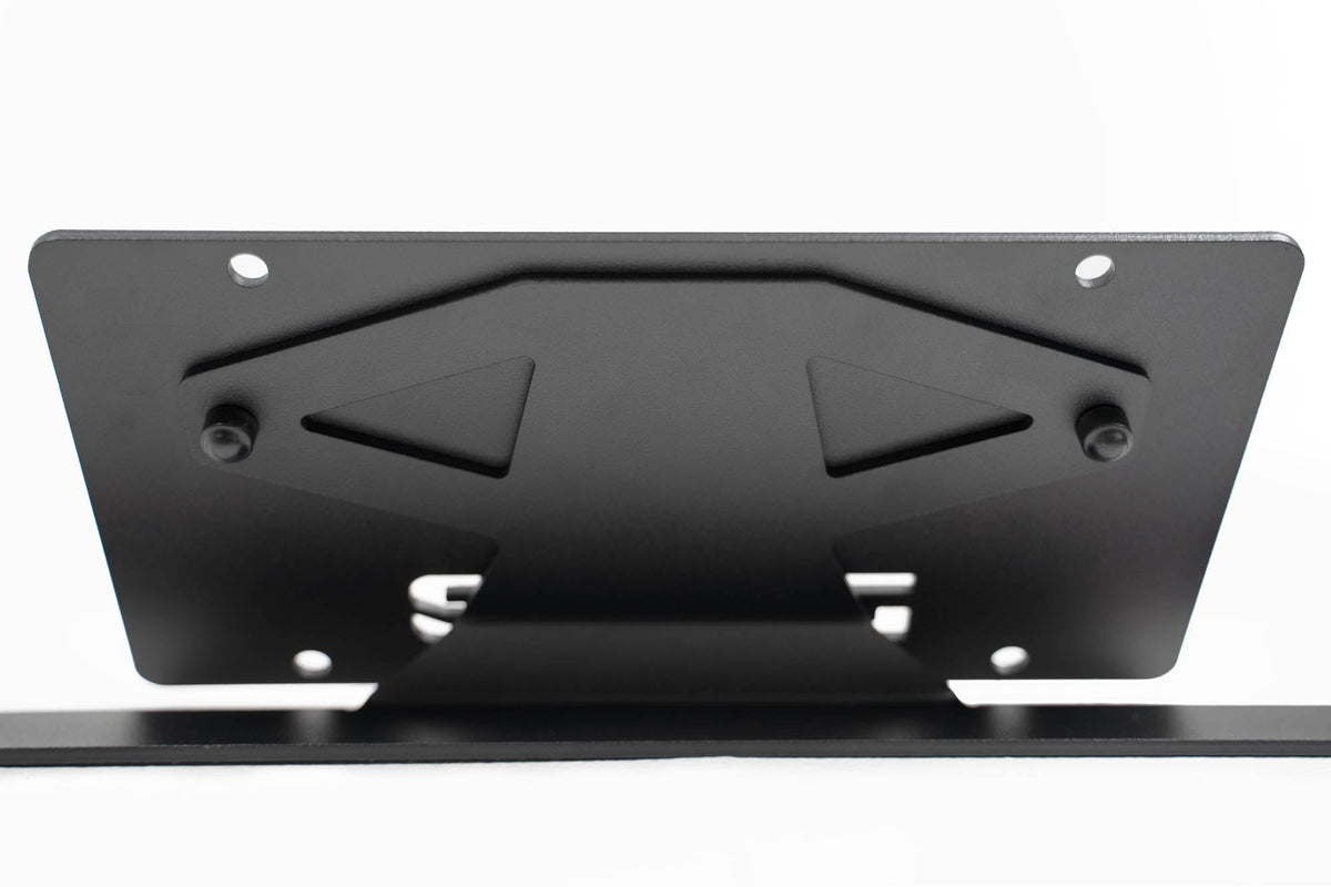 2021 2024 Ford Bronco Capable Bumper Slanted Front License Plate Mount DV8 Offroad