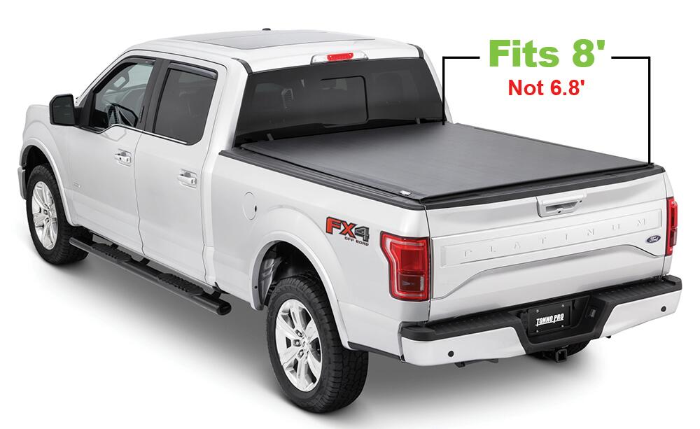 Lo Roll Up Tonneau Cover 08-16 Ford Super Duty 8 Foot 2 Inch Tonno Pro