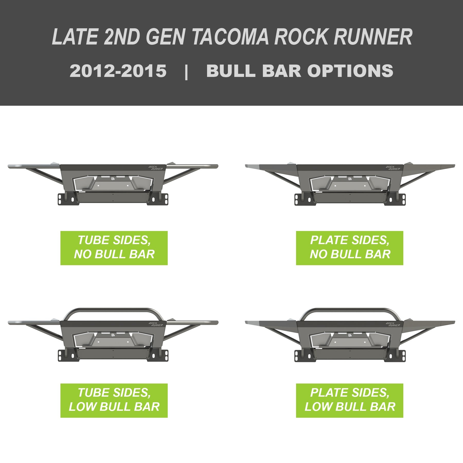 2012-2015 Toyota Tacoma Rock Runner Front Bumper