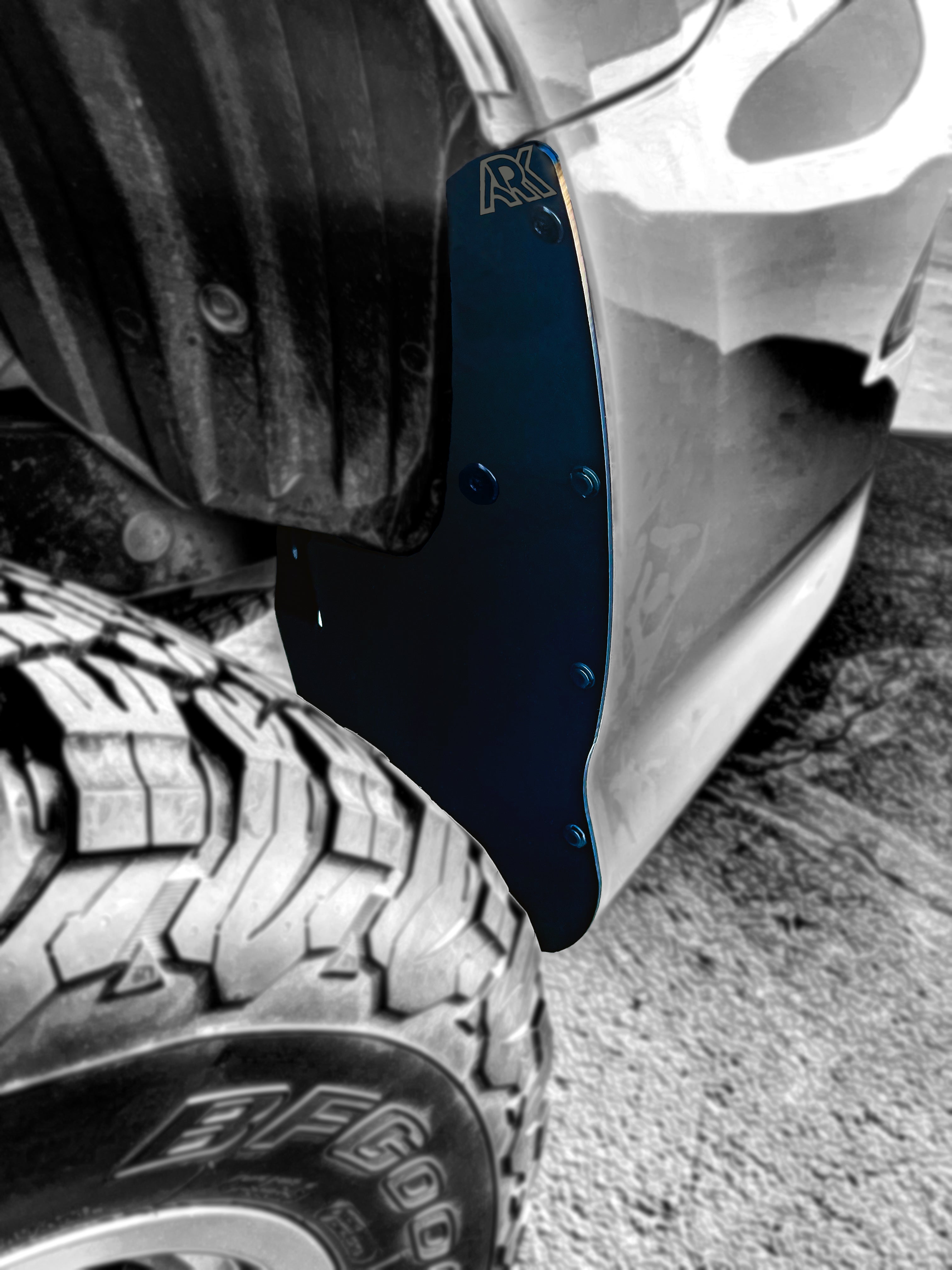 Lexus GX 460 TriXpoly Standard Mud Flap Delete for rear, showcasing durable design and easy installation.