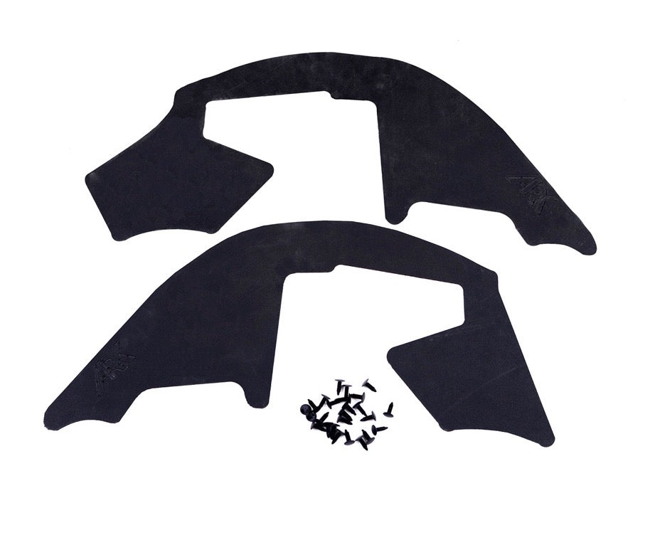 Lexus GX 460 splash guards for 2010-2024 models, designed to protect against mud and debris, with installation hardware included.