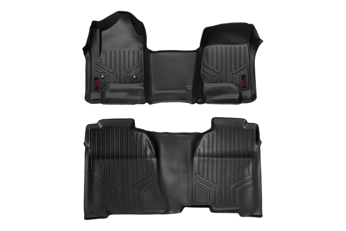 Floor Mats FR & RR OV Hump Crew Silverado/Sierra 1500/2500HD/3500HD 2WD/4WD Rough Country