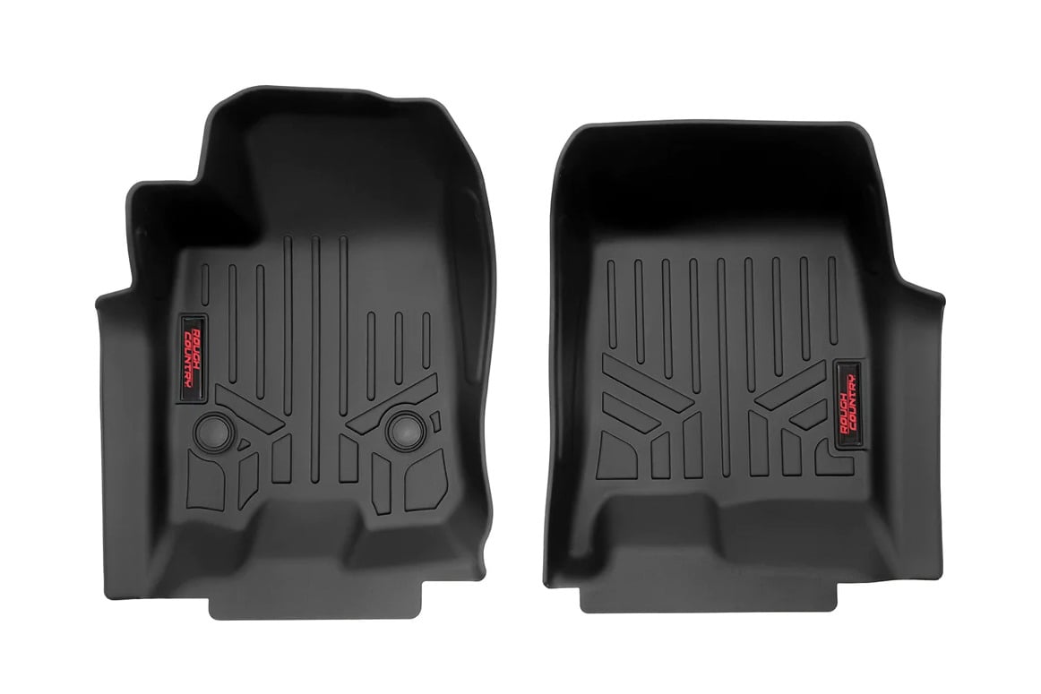 Floor Mats FR Crew Chevy/GMC Canyon/Colorado 2WD/4WD (2023-2026) Rough Country