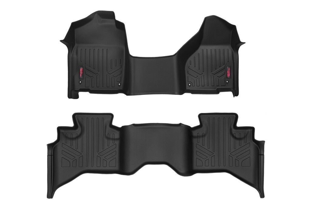 Floor Mats One Piece FR & RR Quad Cab Ram 1500 2WD/4WD (2012-2018 & Classic) Rough Country