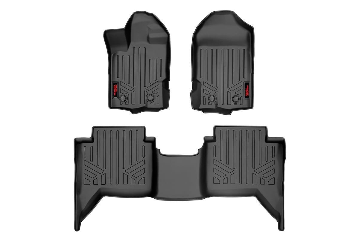 Floor Mats FR & RR Ford Ranger 2WD/4WD (2019-2023) Rough Country