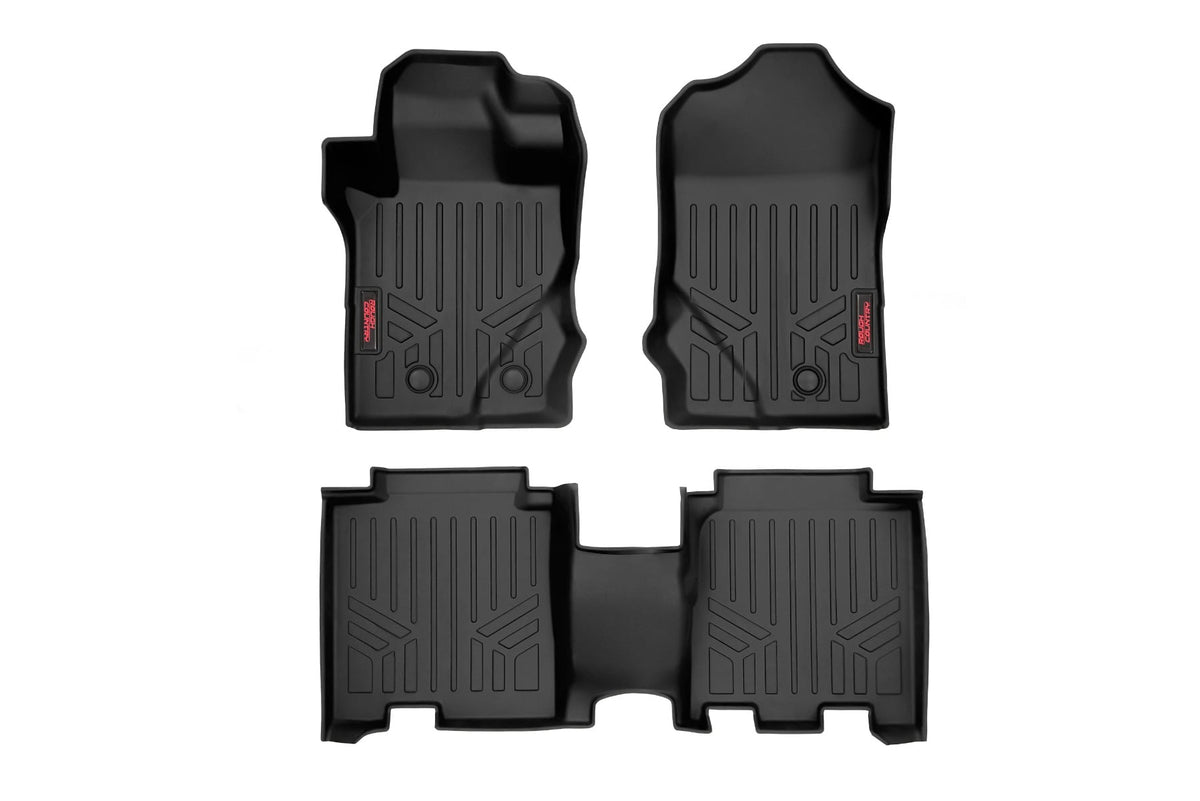 Floor Mats Front & Rear Ford Bronco 4WD (2021-2025) Rough Country