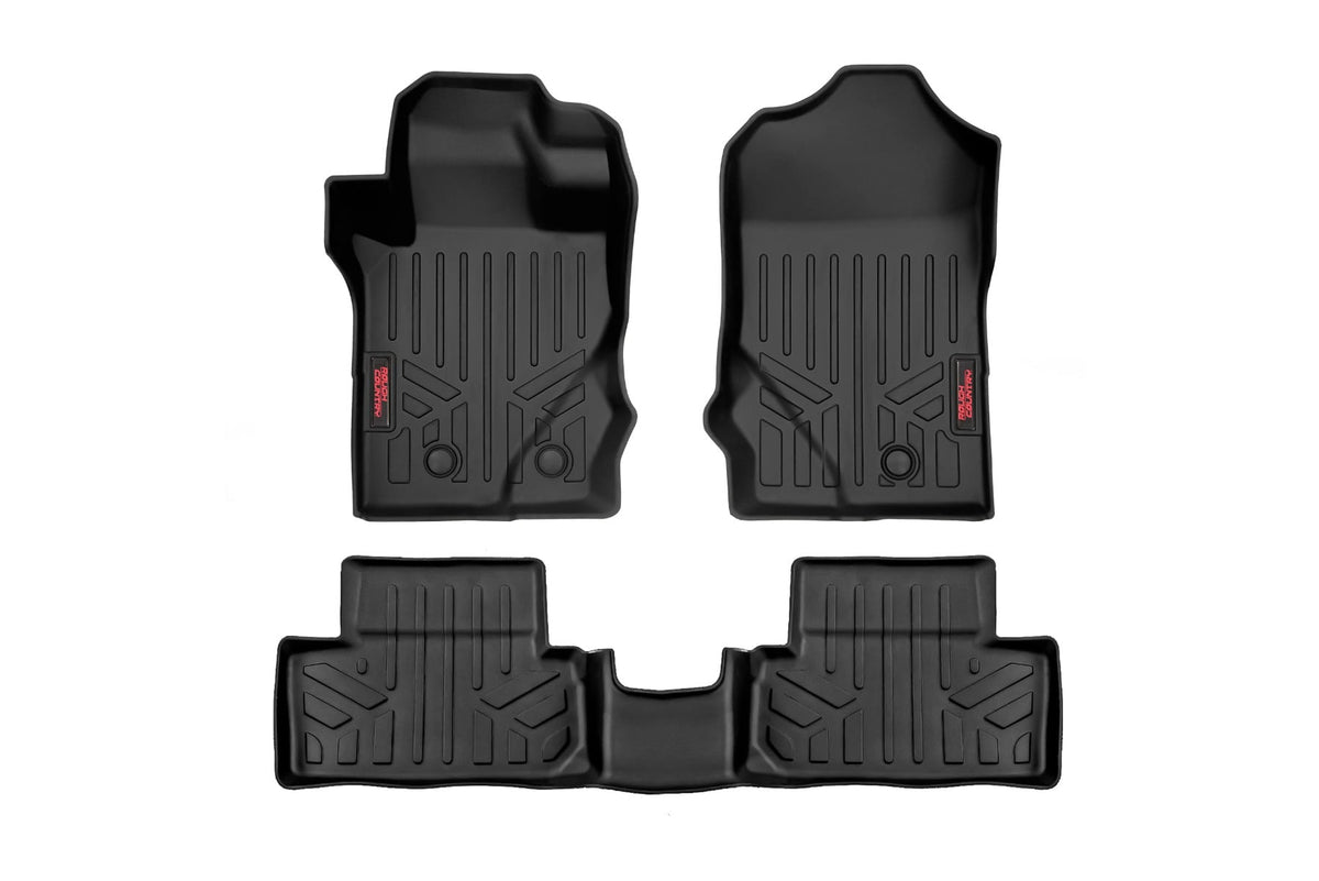 Floor Mats Front & Rear Ford Bronco (2 Door) 4WD (2021-2025) Rough Country