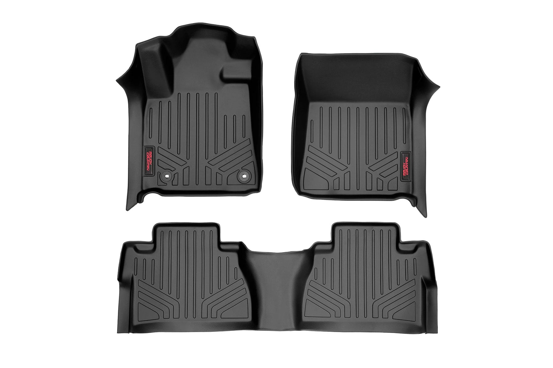 Floor Mats FR & RR CrewMax Toyota Tundra 2WD/4WD (2014-2021) Rough Country