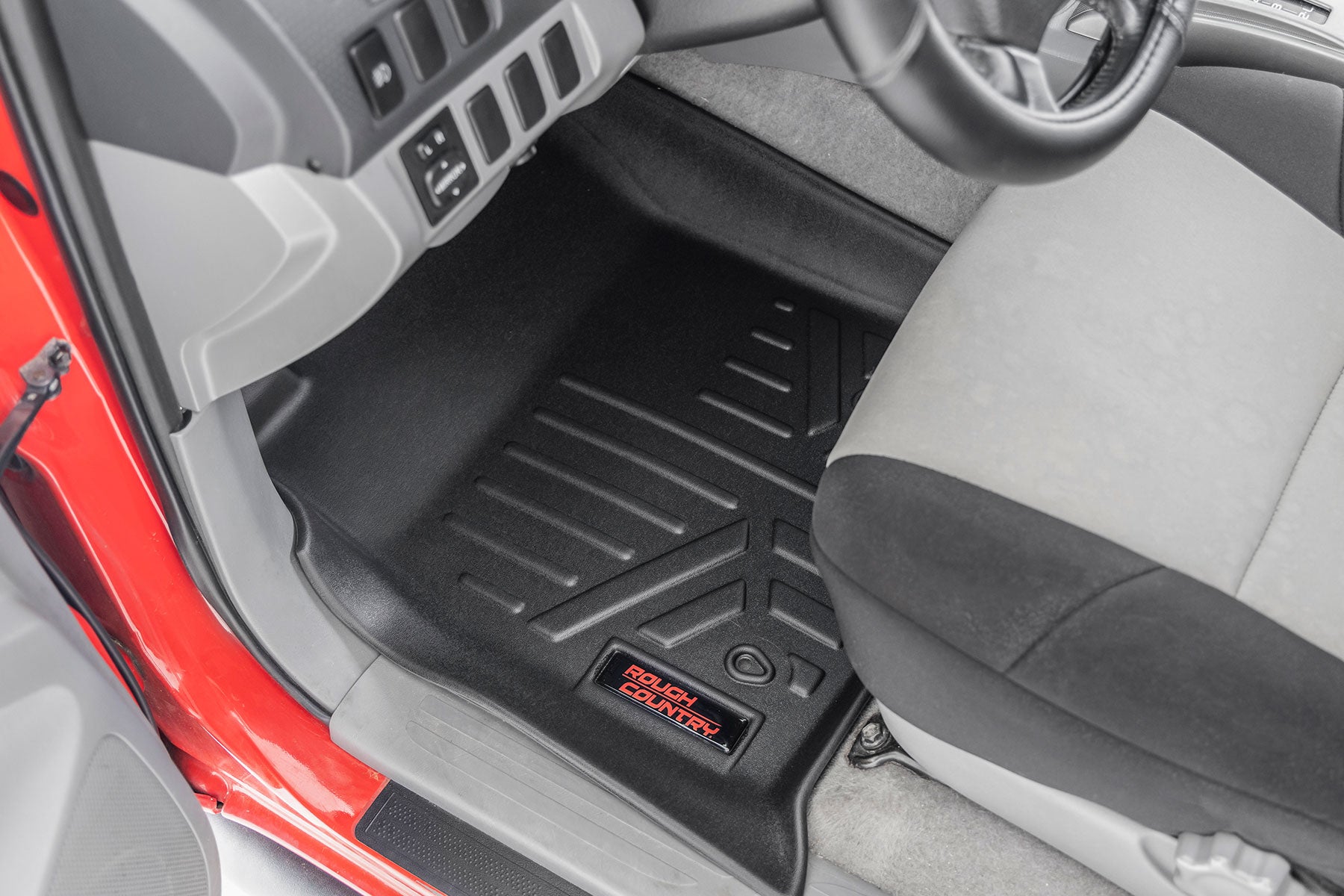 Floor Mats Front and Rear Double Cab Toyota Tacoma 2WD/4WD (2005-2011) Rough Country