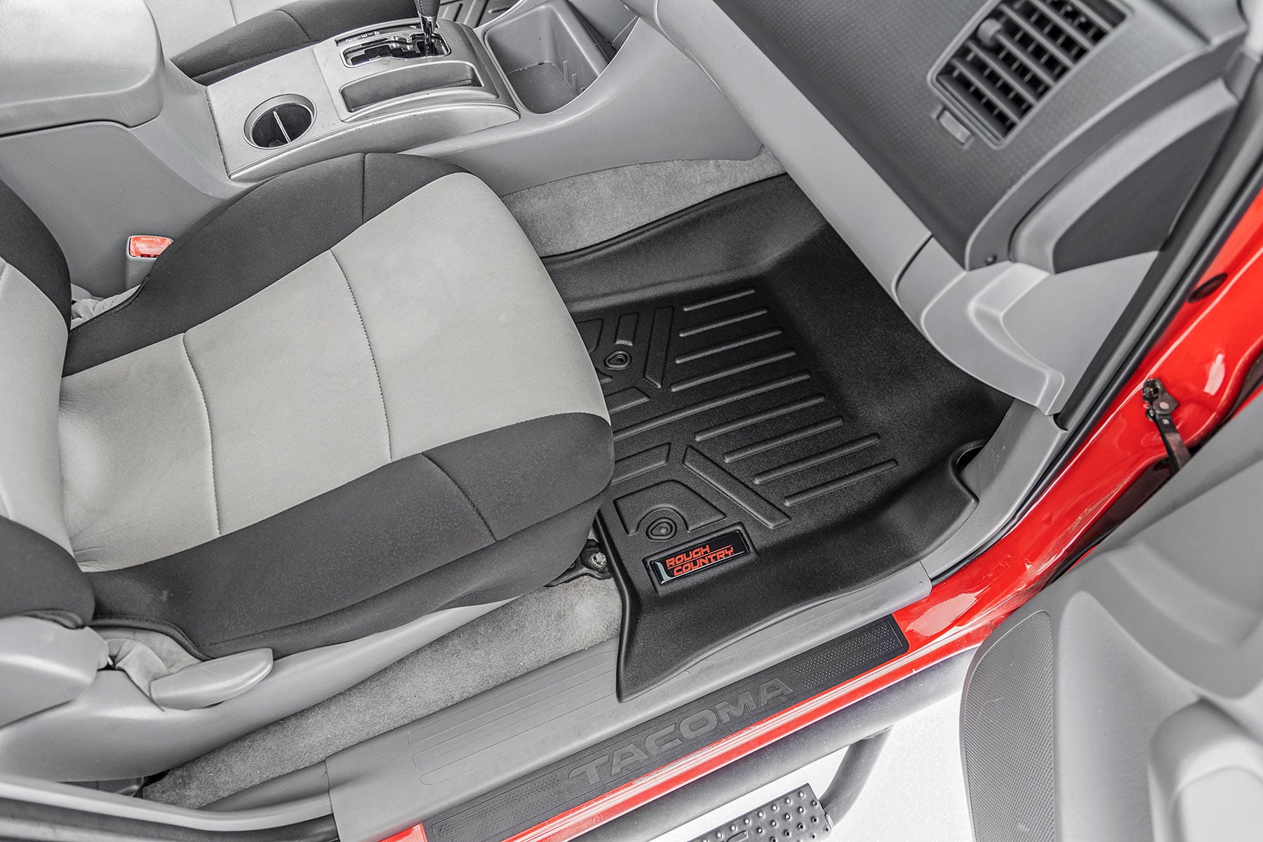 Floor Mats Front and Rear Double Cab Toyota Tacoma 2WD/4WD (2005-2011) Rough Country