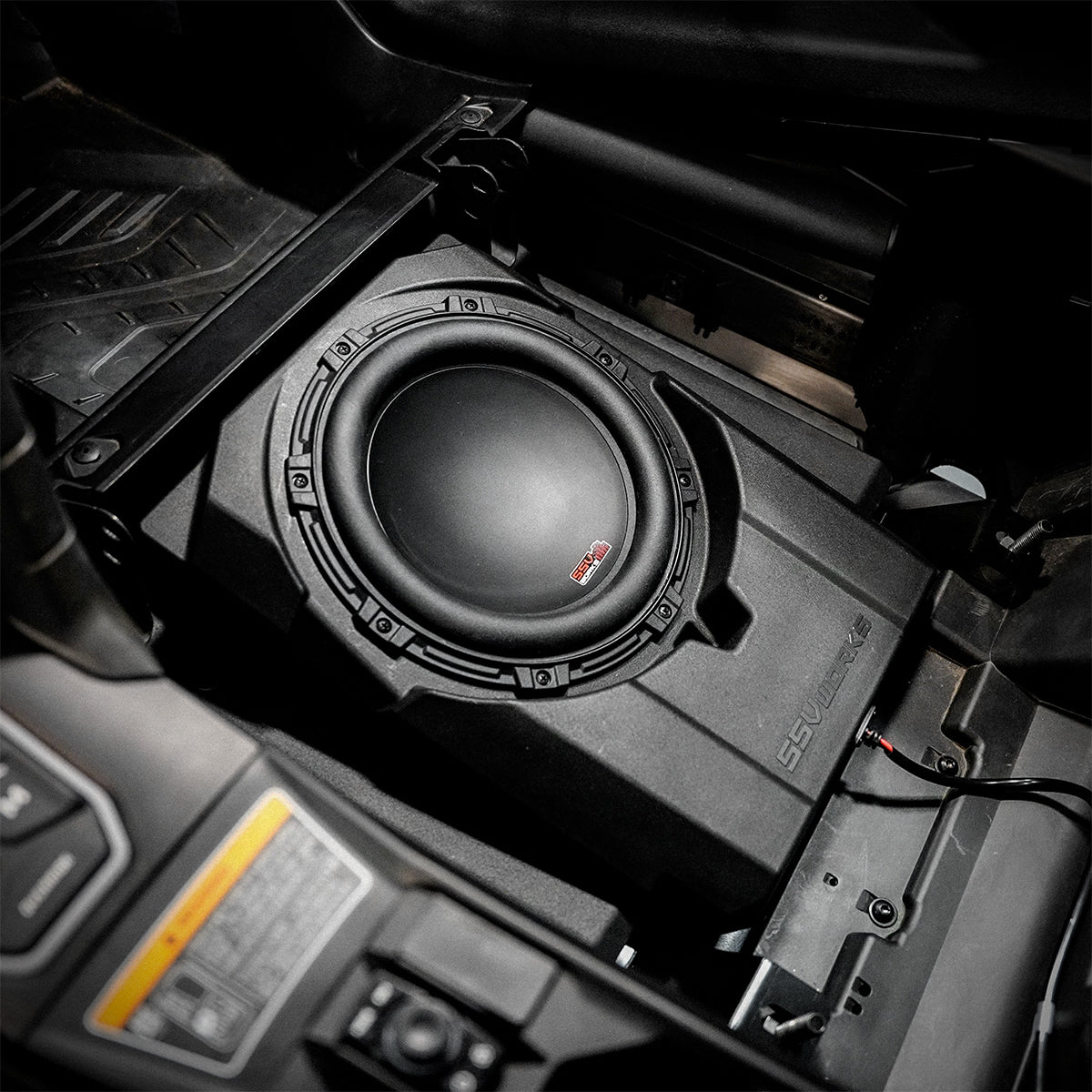 2024-2026 CanAm® Maverick R Front Under-Seat 850watt 10" Subwoofer Add-On for Factory JL® System