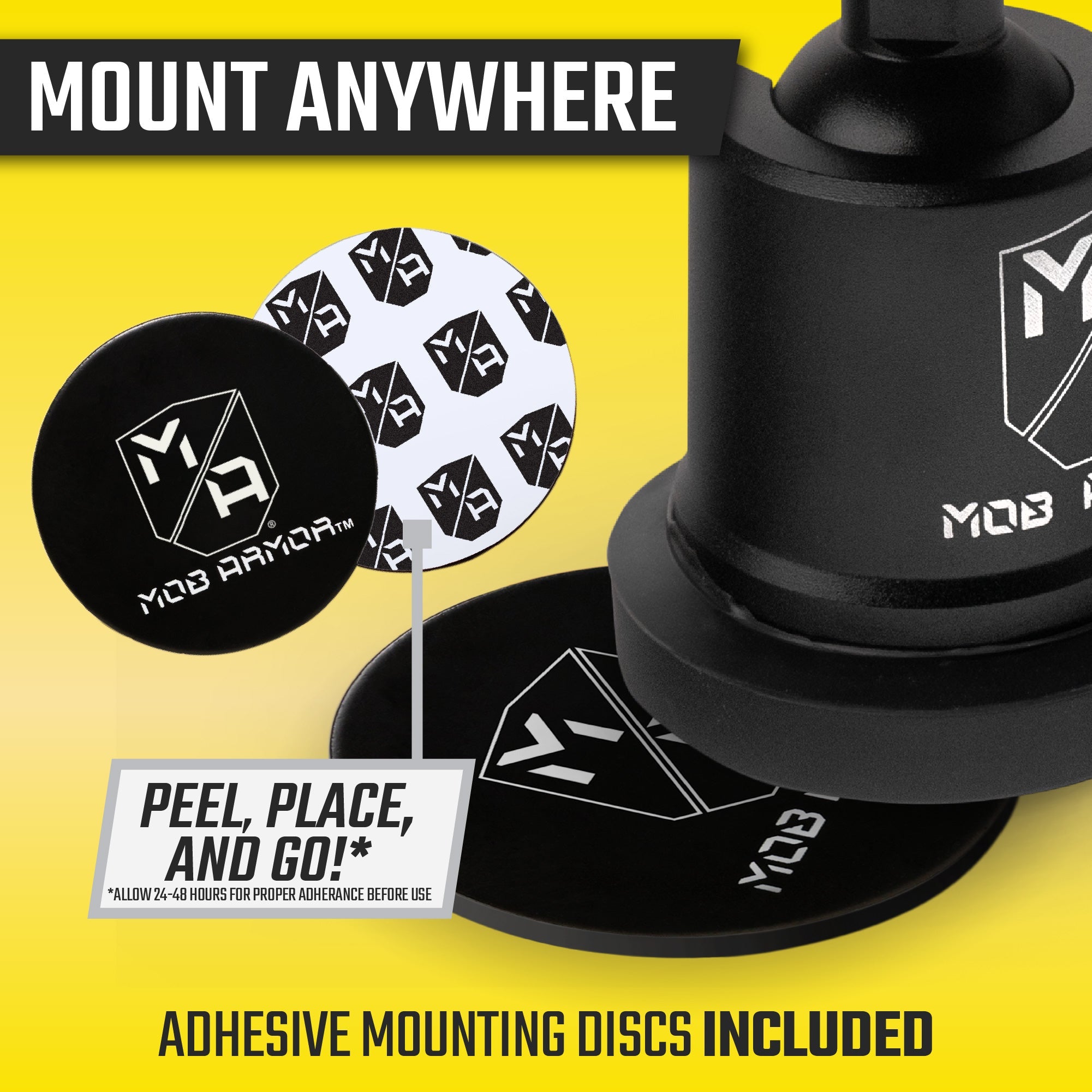 MobNetic Maxx CHROME FINISH | Magnetic Dashboard Phone Mount