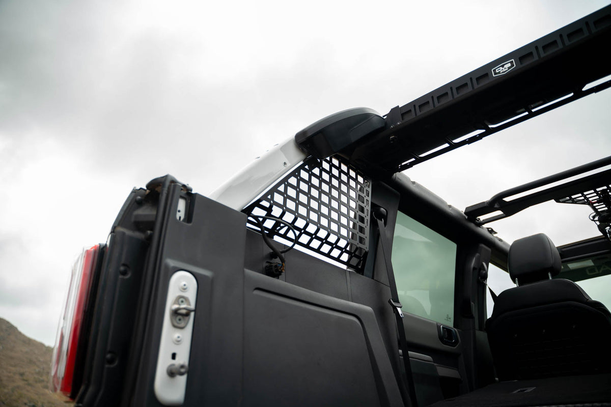 2021 2024 Ford Bronco 4 Door HardTop Only Pocketed Rear Window Molle Panels DV8 Offroad