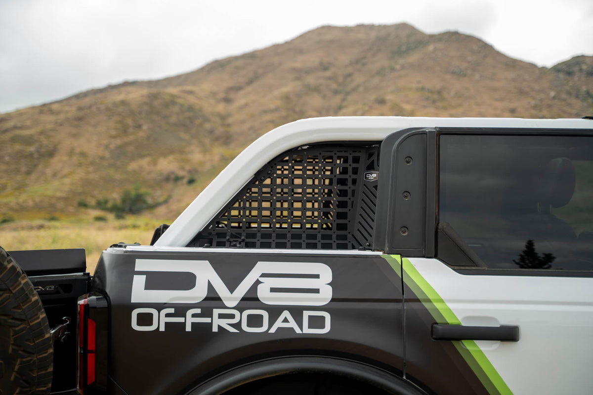 2021 2024 Ford Bronco 4 Door HardTop Only Pocketed Rear Window Molle Panels DV8 Offroad
