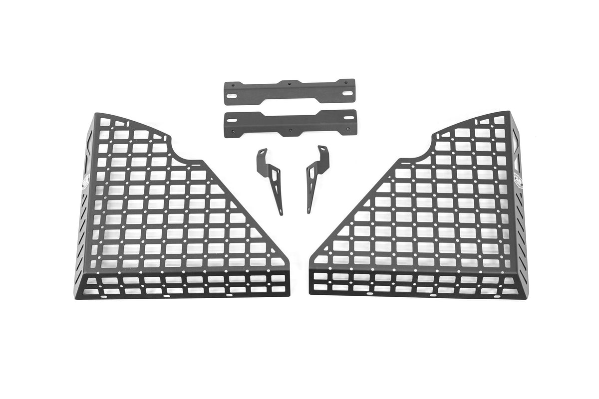 2007 2018 Wrangler JK 4 Door Pocketed Rear Window Molle Panels DV8 Offroad