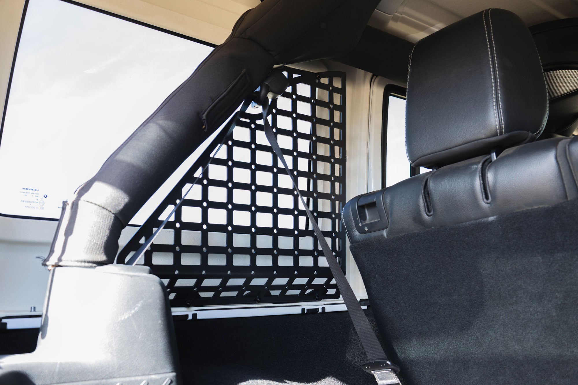 2007 2018 Wrangler JK 4 Door Pocketed Rear Window Molle Panels DV8 Offroad