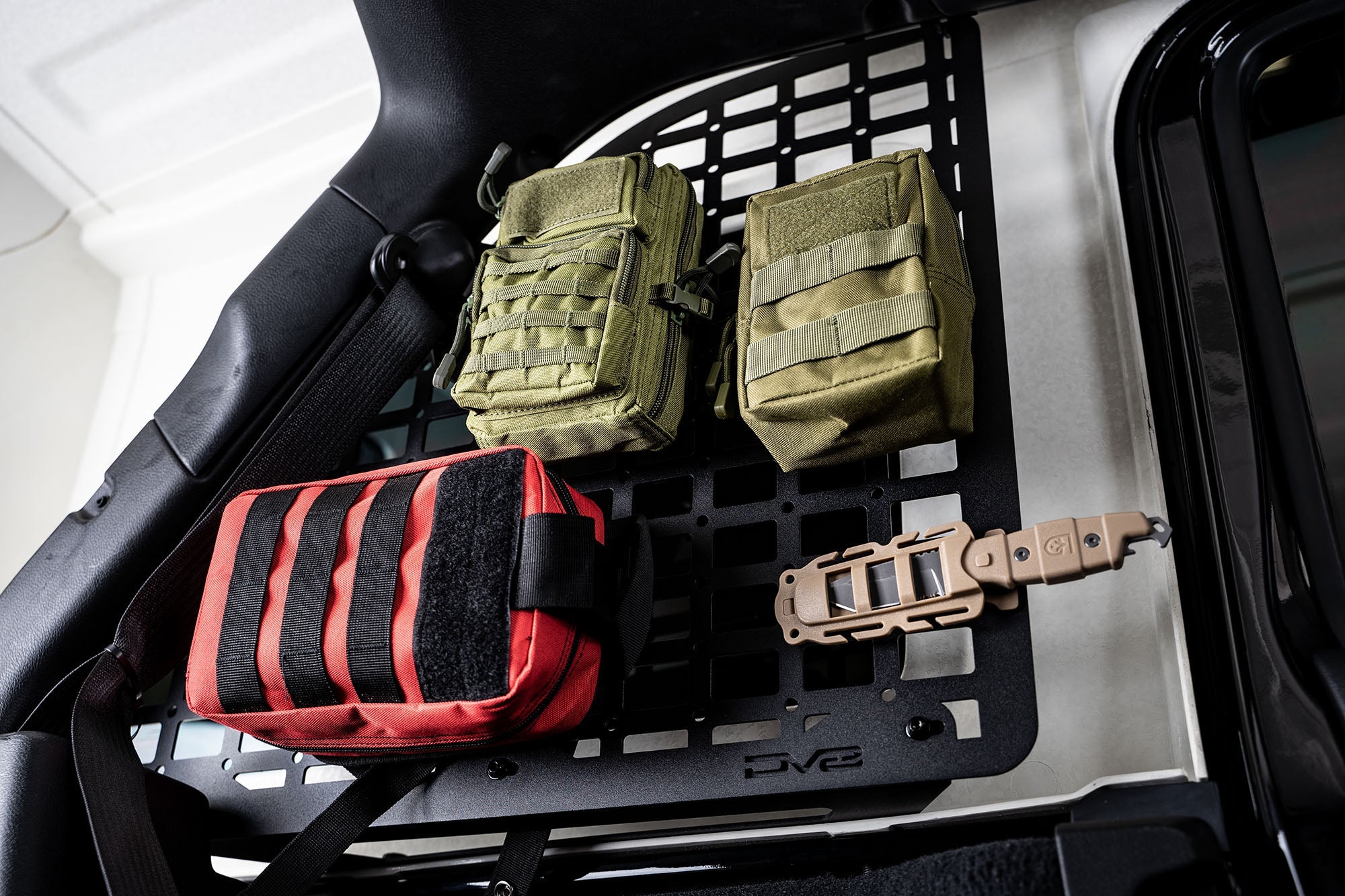 2018 2023 Jeep Wrangler Rear Window Molle Panels DV8 Offroad