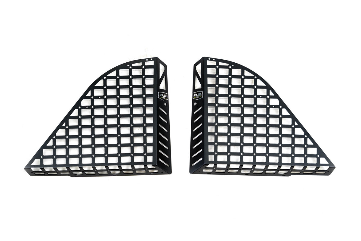 2018 2025 Jeep Wrangler 4 Door Rear Window Pocketed Molle Panels DV8 Offroad