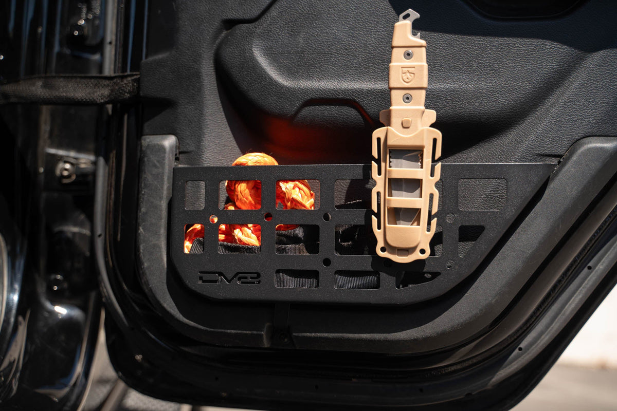 2018 2025 Jeep WranglerJLU Gladiator JT Slim Rear Door ONLY Molle Pockets DV8 Offroad
