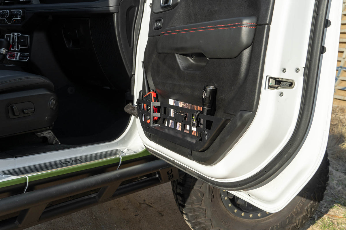 2018 2025 Jeep Wrangler JL & Gladiator JT Electric Seat Front Door Molle Pockets DV8 Offroad
