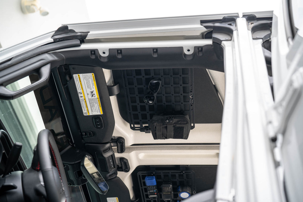 2018 2025 Jeep Wrangler JL Roof Mount for 15 Inch x 12 Inch Molle Panel DV8 Offroad