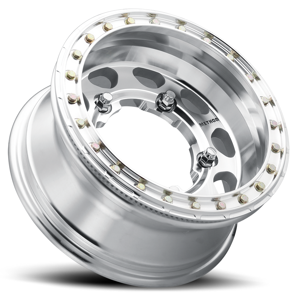 Aluminum Wheels 17x6.5 Buggy Beadlock MR103 Bolt Pattern 5 On 205 Offset -19 Lip Size 2.91 Raw Machined Method